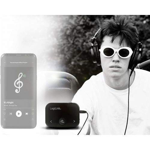  [아마존베스트]-Service-Informationen Bluetooth 4.2 audio transmitter and receiver (transmitting and receiving) with hands-free function for car radio, smartphone (Samsung, Apple, Huawei, Sony, LG), HiFi system etc.