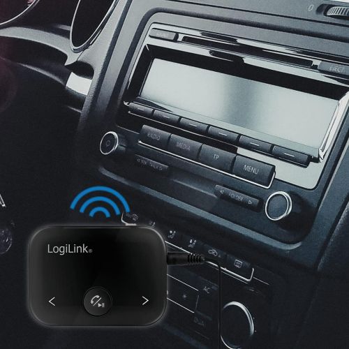  [아마존베스트]-Service-Informationen Bluetooth 4.2 audio transmitter and receiver (transmitting and receiving) with hands-free function for car radio, smartphone (Samsung, Apple, Huawei, Sony, LG), HiFi system etc.