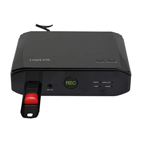  [아마존베스트]-Service-Informationen LogiLink UA0268Game Cinema Media Capture Box Playaufn Ahme in HD and Old VHS, Video8, SVHS, Hi8Movie Digitize