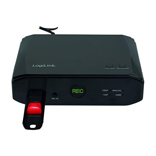  [아마존베스트]-Service-Informationen LogiLink UA0268Game Cinema Media Capture Box Playaufn Ahme in HD and Old VHS, Video8, SVHS, Hi8Movie Digitize