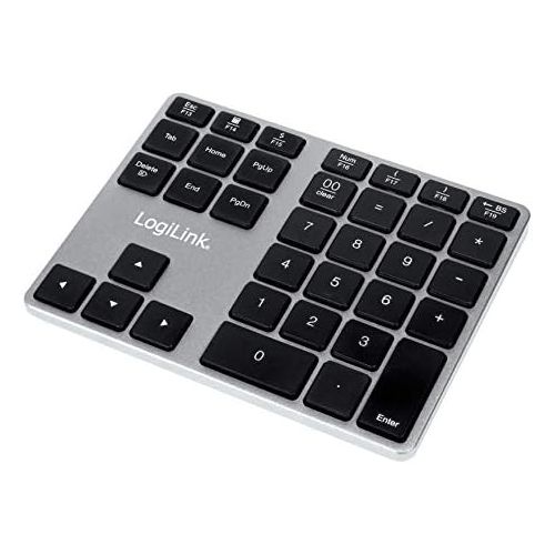  [아마존베스트]LogiLink ID0187 - Bluetooth Numeric Keypad with 35 Keys & Function Keys for Windows/MacOS