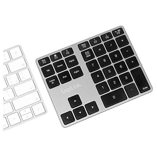  [아마존베스트]LogiLink ID0187 - Bluetooth Numeric Keypad with 35 Keys & Function Keys for Windows/MacOS