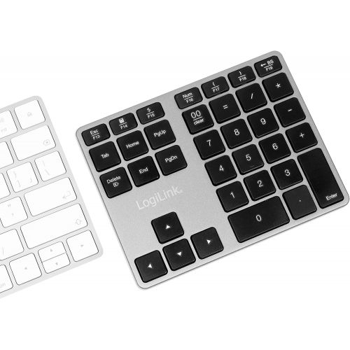  [아마존베스트]LogiLink ID0187 - Bluetooth Numeric Keypad with 35 Keys & Function Keys for Windows/MacOS