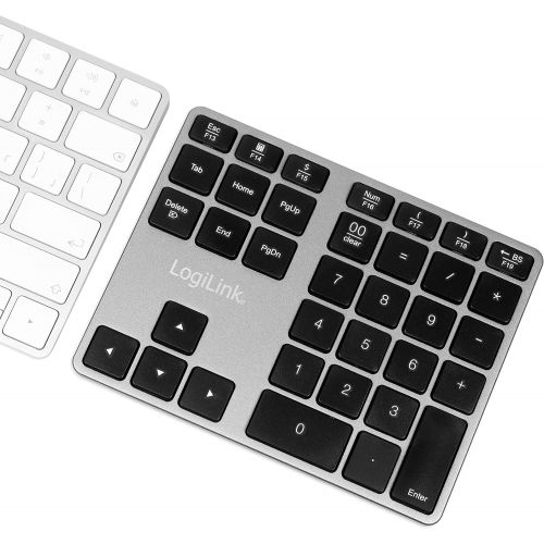  [아마존베스트]LogiLink ID0187 - Bluetooth Numeric Keypad with 35 Keys & Function Keys for Windows/MacOS