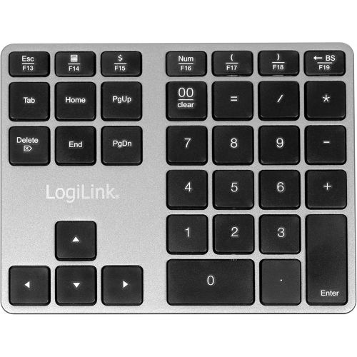  [아마존베스트]LogiLink ID0187 - Bluetooth Numeric Keypad with 35 Keys & Function Keys for Windows/MacOS