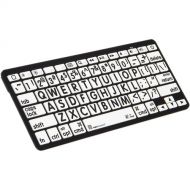 Logickeyboard XL Print American English Bluetooth 3.0 Mini Keyboard (Black on White)