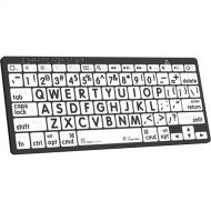 Logickeyboard Braille/LargePrint Black-on-White Wireless Keyboard (Mac and iOS, US English)