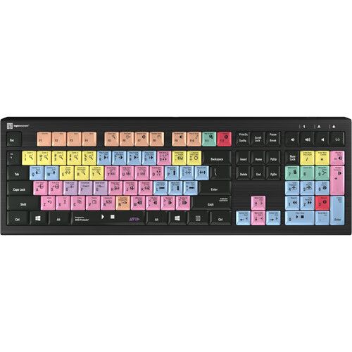  Logickeyboard ASTRA 2 Backlit Keyboard for Pro Tools (Windows, US English)