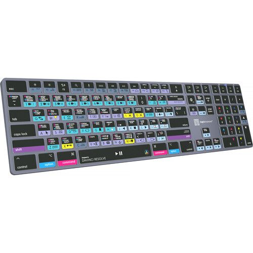  Logickeyboard TITAN Wireless Keyboard for DaVinci Resolve (Mac)