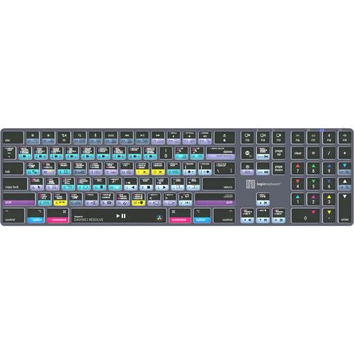  Logickeyboard TITAN Wireless Keyboard for DaVinci Resolve (Mac)