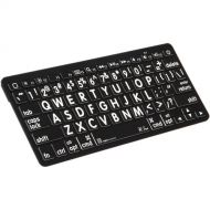 Logickeyboard XL Print American English Bluetooth 3.0 Mini Keyboard (White on Black)