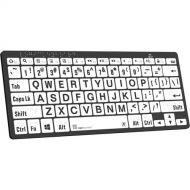 Logickeyboard Braille/LargePrint Black-on-White Wireless Keyboard (Windows, US English)