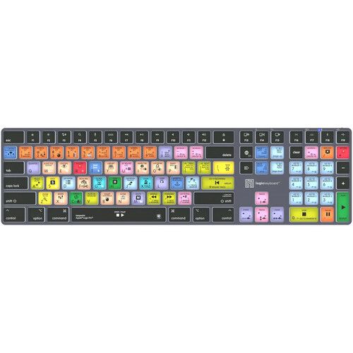  Logickeyboard TITAN Wireless Keyboard for Apple Logic Pro X (Mac)