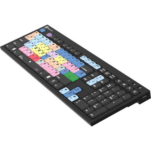  Logickeyboard Nero Slimline Keyboard for Avid Media Composer (Windows, US English)