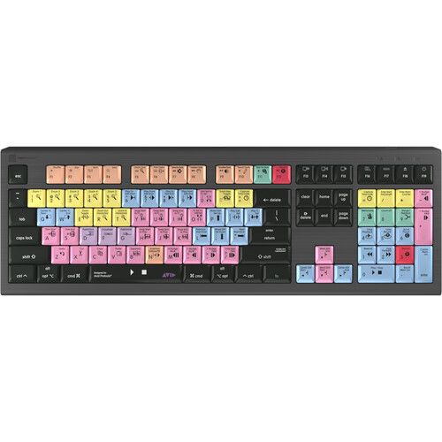  Logickeyboard ASTRA 2 Backlit Keyboard for Pro Tools (Mac, US English)