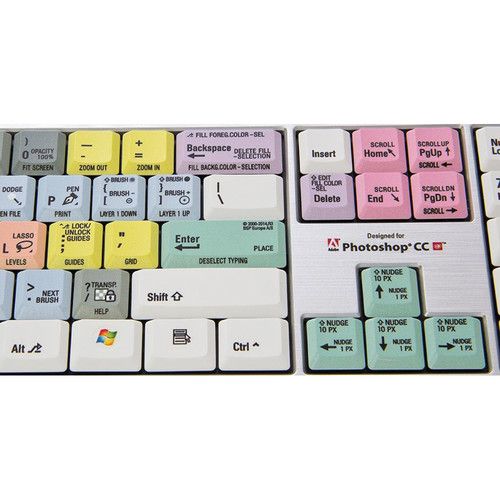  Logickeyboard Adobe Photoshop CC Slim Line Keyboard (US English)