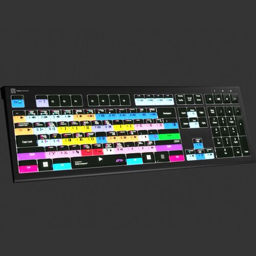  Logickeyboard ASTRA 2 PRO Backlit Keyboard for Avid Media Composer (Windows, US English)