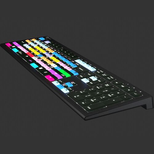  Logickeyboard ASTRA 2 PRO Backlit Keyboard for Avid Media Composer (Windows, US English)