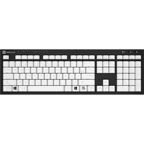  Logickeyboard Nero Slimline 6-Dot Braille Wired Keyboard (Windows, US English)