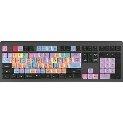  Logickeyboard ASTRA 2 Backlit Keyboard for Adobe Lightroom CC (Mac, US English)