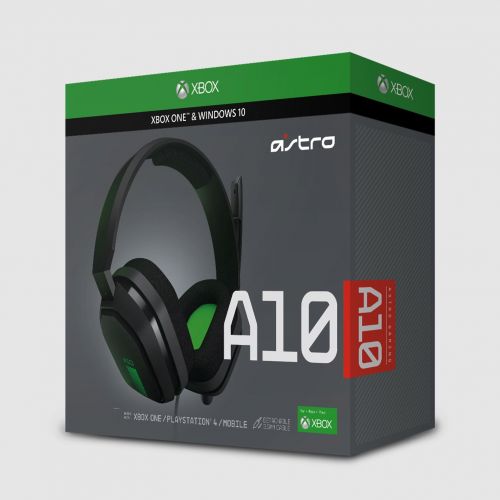 로지텍 Logitech ASTRO Gaming A10 Gaming Headset - GreenBlack - Xbox One