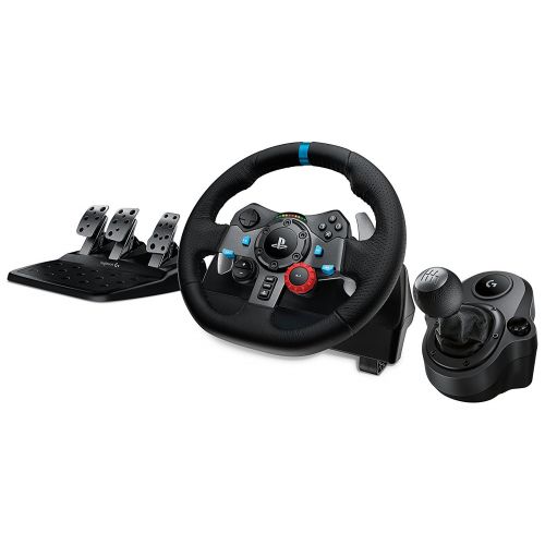 로지텍 Refurbished Logitech G29 Driving Force Race Wheel PS4 + Logi G Driving Force Shifter Bundle