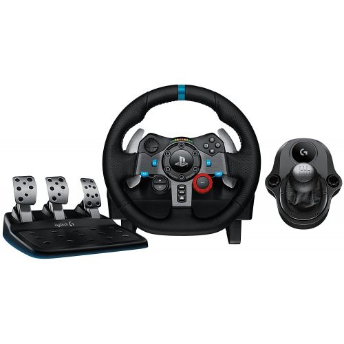 로지텍 Refurbished Logitech G29 Driving Force Race Wheel PS4 + Logi G Driving Force Shifter Bundle