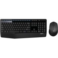 Logitech MK345 Wireless Combo Full-Sized Keyboard with Palm Rest and Comfortable Right-Handed Mouse, 2.4 GHz Wireless USB Receiver, Compatible with PC, Laptop,Black