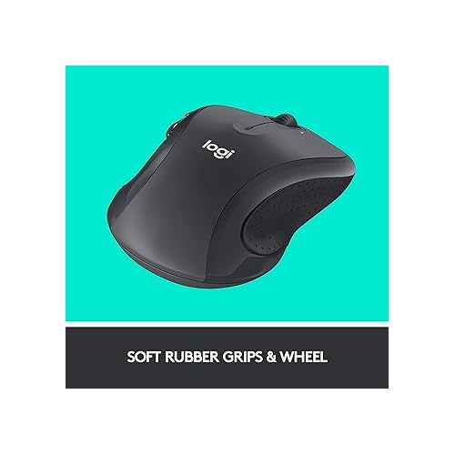 로지텍 Logitech M510 Wireless Computer Mouse for PC with USB Unifying Receiver - Graphite