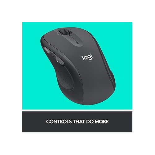 로지텍 Logitech M510 Wireless Computer Mouse for PC with USB Unifying Receiver - Graphite