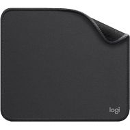 Logitech Mouse Pad - Studio Series, Computer Mouse Mat with Anti-slip Rubber Base, Easy Gliding, Spill-Resistant Surface, Durable Materials, Portable, in a Fresh Modern Design, Graphite