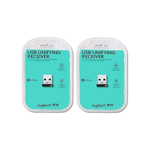 로지텍 Logitech USB Unifying Receiver - 2 Pack For Personal Computer