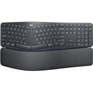 Logitech ERGO K860 Wireless Ergonomic Qwerty Keyboard - Split Keyboard, Wrist Rest, Natural Typing, Stain-Resistant Fabric, Bluetooth and USB Connectivity, Compatible with Windows/Mac,Black