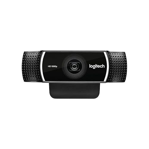 로지텍 logitech C922 Pro Stream Webcam 1080P Camera for HD Video Streaming & Recording 960-001087(Renewed)