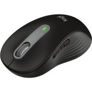 Logitech Signature M650 L Full Size Wireless Mouse - for Large Sized Hands, 2-Year Battery, Silent Clicks, Customizable Side Buttons, Bluetooth, Multi-Device Compatibility - Black (Renewed)