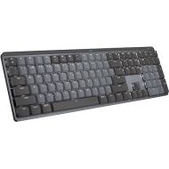 Logitech MX Mechanical Wireless Illuminated Performance Keyboard, Tactile Quiet Switches, Bluetooth, USB-C, macOS, Windows, Linux, iOS, Android, Graphite - With Free Adobe Creative Cloud Subscription