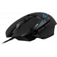 Logitech G502 HERO High Performance Wired Gaming Mouse, HERO 25K Sensor, 25,600 DPI, RGB, Adjustable Weights, 11 Programmable Buttons, On-Board Memory, PC / Mac (Renewed)