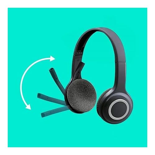 로지텍 Logitech Over-The-Head Wireless Headset H600 (Renewed)