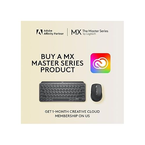 로지텍 Logitech MX Anywhere 3S Compact Wireless Mouse, Fast Scrolling, 8K DPI Tracking, Quiet Clicks, USB C, Bluetooth, Windows PC, Linux, Chrome, Mac - Graphite - With Free Adobe Creative Cloud Subscription