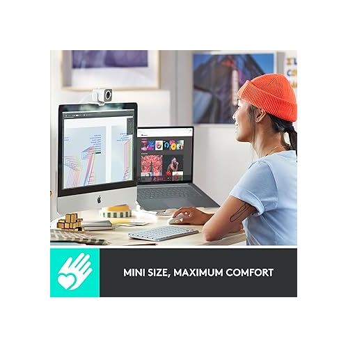 로지텍 Logitech MX Backlit Keys Mini for Mac Minimalist Wireless Illuminated Keyboard, Compact, Bluetooth, USB-C, for MacBook Pro, Macbook Air, iMac, iPad - With Free Adobe Creative Cloud Subscription