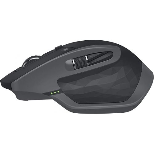 로지텍 Logitech MX Master 2S Wireless Mouse - Hyper-Fast Scrolling, Ergonomic, Rechargeable, Control 3 Computers, Graphite