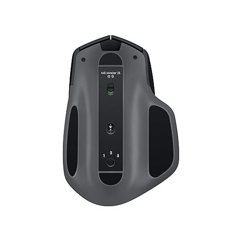 로지텍 Logitech MX Master 2S Wireless Mouse - Hyper-Fast Scrolling, Ergonomic, Rechargeable, Control 3 Computers, Graphite