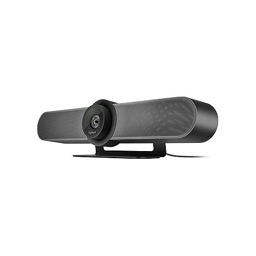 로지텍 Logitech MeetUp and Expansion Mic HD Video and Audio Conferencing System for Small Meeting Rooms - Black