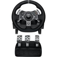 logitech G920 Dual-motor Feedback Driving Force USB Racing Wheel with Responsive Pedals for Xbox One (Renewed)