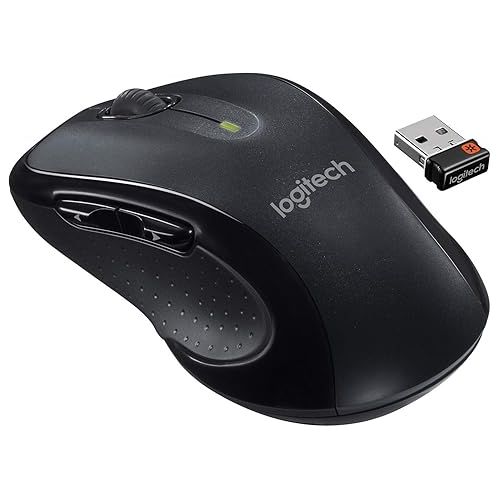 로지텍 Logitech M510 Mouse, Wireless Black, 910-001825 (Black)
