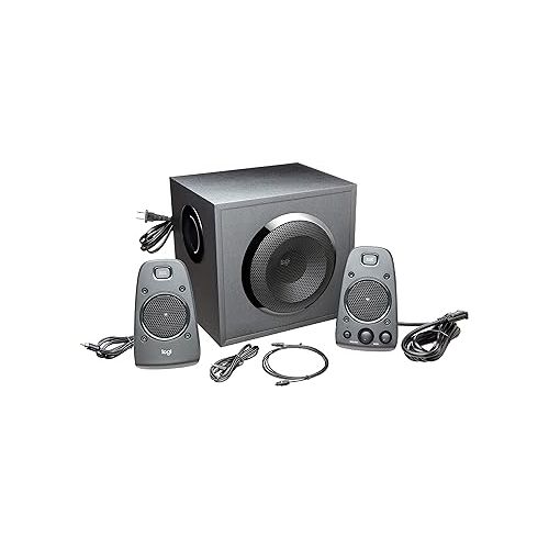 로지텍 Logitech Z625 Powerful THX® Certified 2.1 Speaker System with Optical Input, black