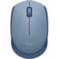 Logitech M170 Wireless Mouse for PC, Mac, Laptop, 2.4 GHz with USB Mini Receiver, Optical Tracking, 12-Months Battery Life, Ambidextrous - Blue Grey
