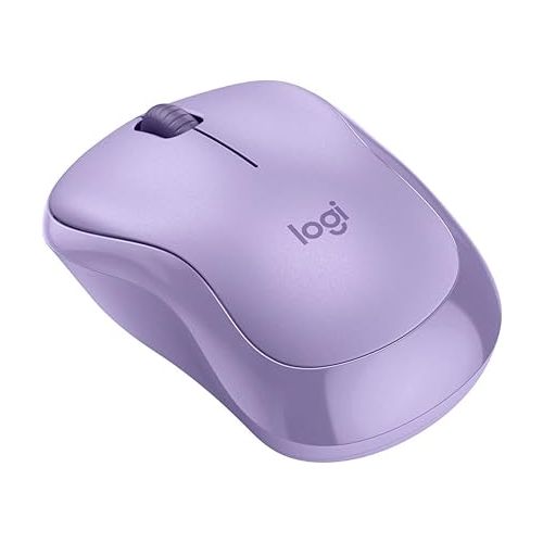 로지텍 Logitech Silent Wireless Mouse, 2.4 GHz with USB Receiver, 1000 DPI Optical Tracking, 18-Month Battery, Ambidextrous, Compatible with PC, Mac, Laptop, Lavender (Renewed)