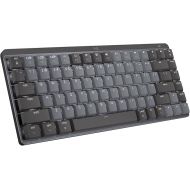 Logitech MX Mechanical Mini Illuminated Keyboard, Low-Profile Switches, Tactile Quiet Keys, Bluetooth, USB-C, Apple, iPad Space Grey (Renewed)