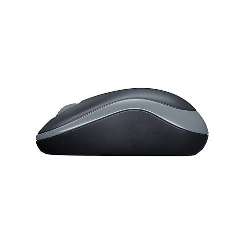 로지텍 Wireless Mouse - Logitech M185 Wireless Mouse,Black Red